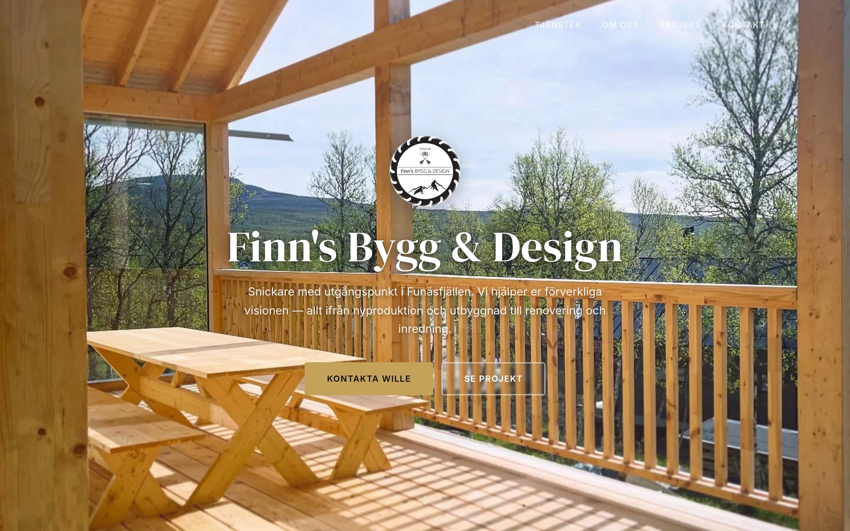 Finn's Bygg & Design hemsida