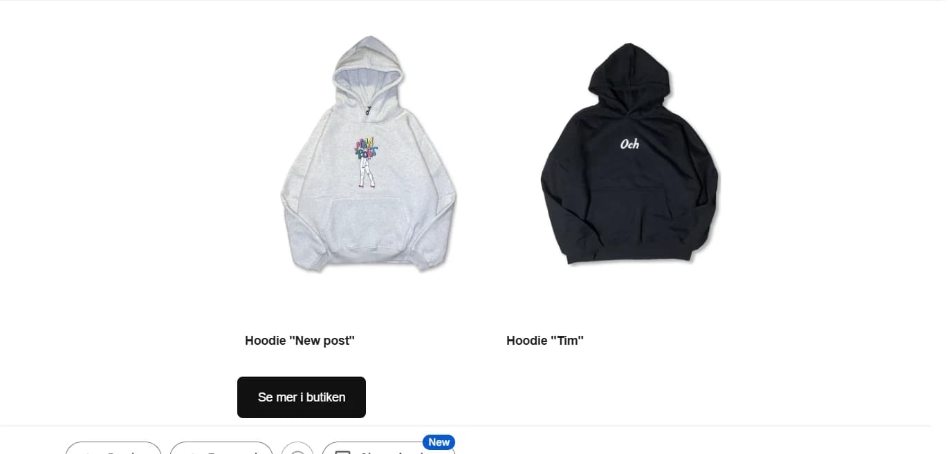Automatiskt utskick i Och Originals branding — med produkter direkt ur sortimentet.