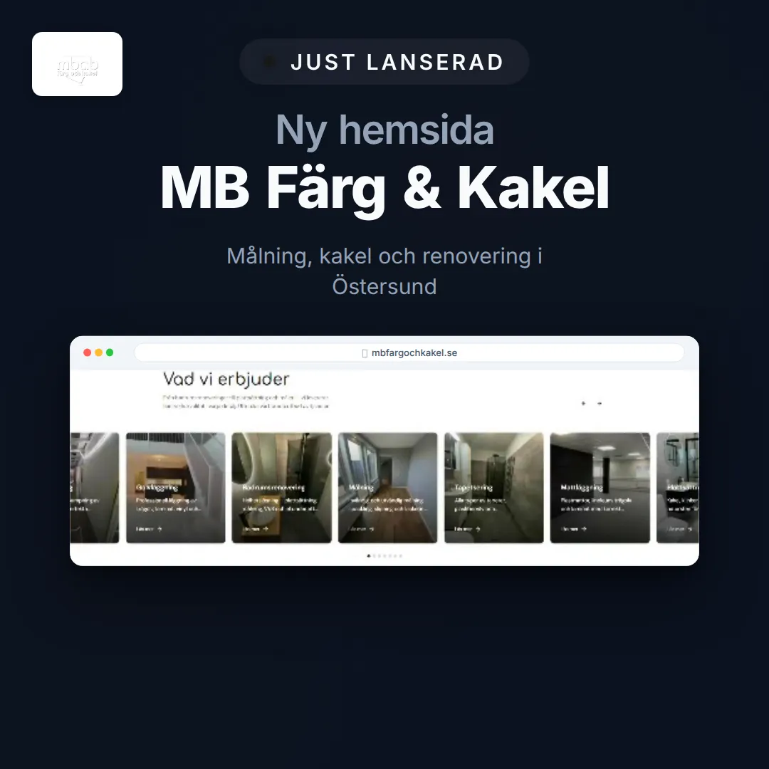 Launch-content för MB Färg & Kakel